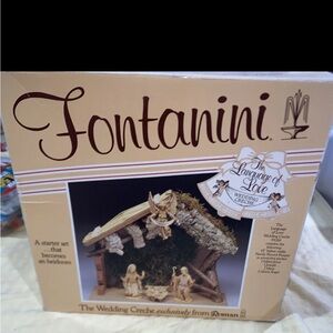 Vintage fontanini‎ Roman RARE nativity Set depose italy W/ Box & Papers Creche
